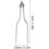 8pcs Metal Wood Burning Tool Replacement Tips for Fine and Large Scale Rendering, Silver Wire Tips Compatible 2