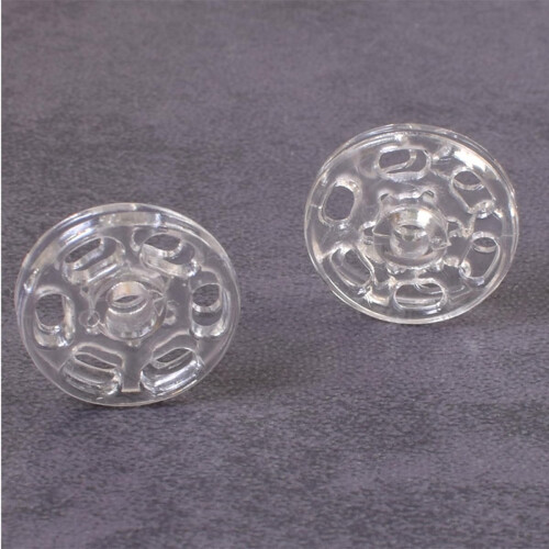 100Pcs Coat Buttons Invisible Snaps Fasteners Resin Smooth Surface Comfortable Touch 1