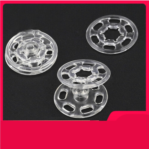 100Pcs Coat Buttons Invisible Snaps Fasteners Resin Smooth Surface Comfortable Touch 2