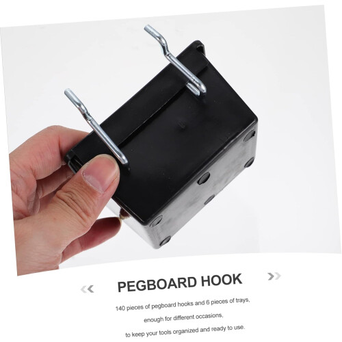 101pcs Pegboard Hook Set Trays Display Rack for Organizing Tools and Equipment Easy to Install 1