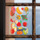 9 Sheets Hanukkah Decorative Window Decals Static Removable Electrostatic Film Clings 3