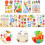 9 Sheets Hanukkah Decorative Window Decals Static Removable Electrostatic Film Clings 7