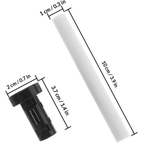 8pcs Humidifier Cotton Stick Replacement with Plastic Stand, Pure Cotton Filter Wicks 1