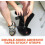 Strisce adesive biadesive con supporto super resistente, 50 pezzi, in nylon nero, nastro a strappo resistente 3