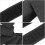 Strisce adesive biadesive con supporto super resistente, 50 pezzi, in nylon nero, nastro a strappo resistente 8