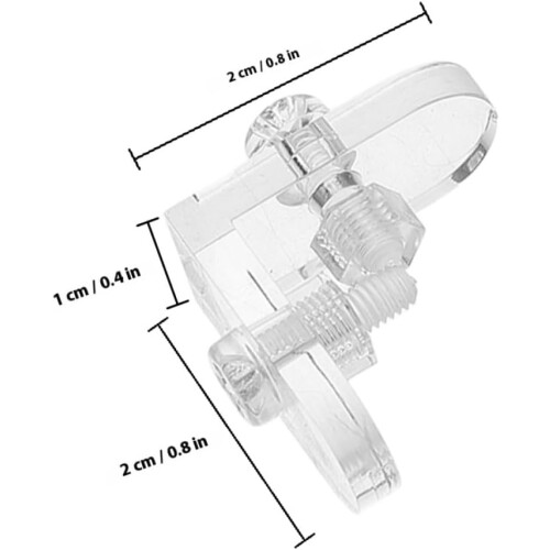 Acrylic Corner Brackets 40Pcs L Shaped Support Clips with Screws and Nuts 1