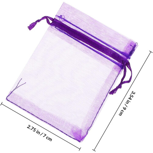 Lavender Packaging Pouches Empty Sachet Drawstring 100pcs Bags 1