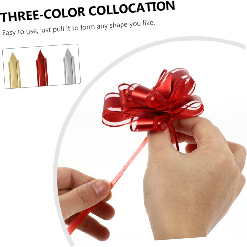 90pcs Packing Pull Bows DIY Pull Flower Decoration Valentine's Day Supplies for Box Wrap Decor 2