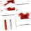 90pcs Packing Pull Bows DIY Pull Flower Decoration Valentine's Day Supplies for Box Wrap Decor 5