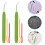Crochet Loom Knitting Hooks Plastic Eye Sewing Needles Ergonomic Handle 8