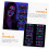 8 Sheets Fluorescent Halloween Stickers Temporary Face Body Decals 3