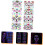 8 Sheets Fluorescent Halloween Stickers Temporary Face Body Decals 7
