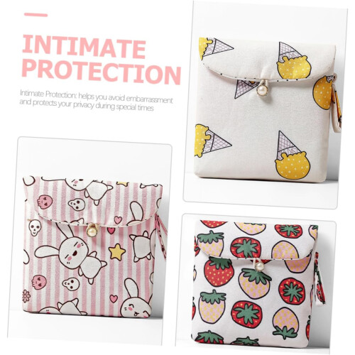 8 stk. bindpose kompakt menstruasjonsbind organizer pose menstruasjonsoppbevaring 2
