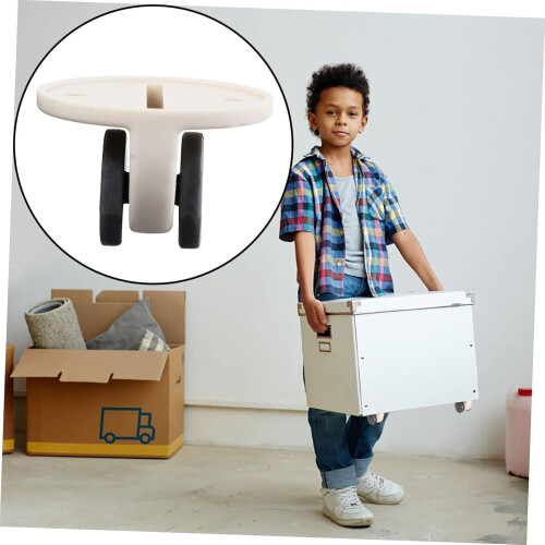 8pcs Bed Storage Box Wheels Plastic Scroll Wheels Storage Box Pulleys for Bed Bottom Cubes 2