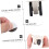 8pcs Bed Storage Box Wheels Plastic Scroll Wheels Storage Box Pulleys for Bed Bottom Cubes 5
