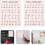 8sheets Sign Language Learning Posters Gesture Alphabet Chart Educational Wall Decor 8