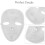 stk. blanke heldekkende maske DIY-malbare maskerademasker 8
