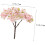 8pcs Miniature Cherry Blossom Trees Mini Garden Decoration Simulation Tree Ornaments 2