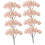8pcs Miniature Cherry Blossom Trees Mini Garden Decoration Simulation Tree Ornaments 8