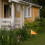 8pcs Orange Triangular Yard Marking Flags with Bamboo Stakes for Garden Irrigation, Construction Site 2