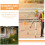 8pcs Orange Triangular Yard Marking Flags with Bamboo Stakes for Garden Irrigation, Construction Site 4