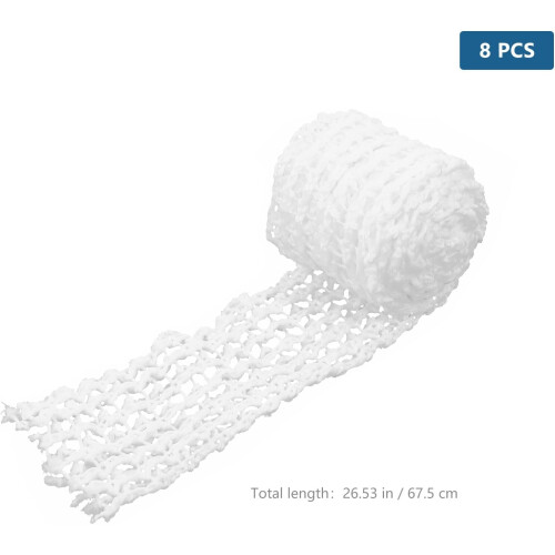 8pcs Sausage Net Ham Packaging Net Cotton Meat Netting Rolls Elastic Easy to Store Kitchen Home Use 1