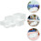 6pcs White Plastic Cube Cake Display Stand and Desktop Shelf Organizer 7