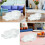 6 pezzi di supporti cubici in plastica bianca per torte e organizer da scrivania 8
