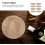Palm Leaf Pattern 8pc Dinner Plates Direct Food Round Serving Tray for Home 2