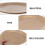 Palm Leaf Pattern 8pc Dinner Plates Direct Food Round Serving Tray for Home 6