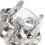 6 stk. blomsterformede rhinestone-syknapper metallpynt 4