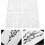 8 pochoirs réutilisables de fleurs et de feuilles, 15 x 7,5 cm 8
