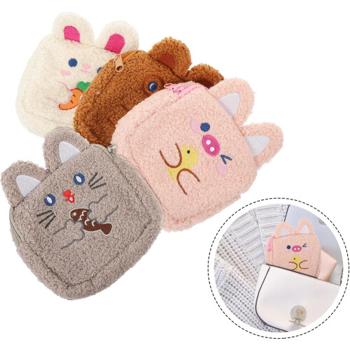 8pcs Decorative Period Pouches Makeup Storage Bags Multi-function Coin Bags 1