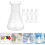 8pcs 50Ml Plastic Laboratory Conical Flasks Narrow Neck Erlenmeyer Flasks 3