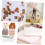 8pcs Decorative Period Pouches Makeup Storage Bags Multi-function Coin Bags 8