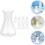 8pcs 50Ml Plastic Laboratory Conical Flasks Narrow Neck Erlenmeyer Flasks 4