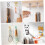 4sets 6-Claw Rotating Hook Rack Kitchen Utensil Holder Wall Hooks for Bathroom Office Needed 2pcs*4 8
