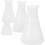 8pcs Erlenmeyer Flask Scale Conical Flask for Chemistry Material for Science Experiments and Filtering 4