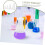 8pcs Erlenmeyer Flask Scale Conical Flask for Chemistry Material for Science Experiments and Filtering 8