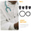 8sets Replacement Earbud Tips for Soft Earbuds for Stethoscope Ear Tips Screw Accessory 3