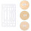 8pcs Drawing Template of Mechanical Eraser Shield for Students Stainless Steel Drafting Tools 7