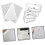 12pcs Multi-Functional Plastic Drafting Rulers Set Straight Line Stencil Templates for Calligraphy 7