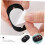 8pcs Adhesive Mini Swivel Caster Wheels Black Dual-Ball Rotatable Rollers 6