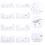 8pcs T-Shirt Ruler Guide Set for Alignment and Size Chart, White Sewing Measuring Tools 2