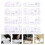 8pcs T-Shirt Ruler Guide Set for Alignment and Size Chart, White Sewing Measuring Tools 8