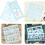 Multi-Functional Geometric Ruler Set for Students, 2 Blue Plastic Drawing Templates 8