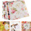 Floral Fabric Material DIY Patchwork Cotton Cloth for Craft Lovers 7-Color Assorted Plain Weave 7