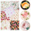 Floral Fabric Material DIY Patchwork Cotton Cloth for Craft Lovers 7-Color Assorted Plain Weave 8