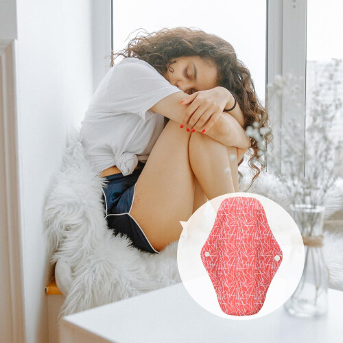 8 compresas menstruales lavables de carbón de bambú para mujer, reutilizables. 1
