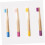 Set di 6 spazzolini da denti in bambù per bambini, con setole morbide, spazzolini manuali per bambini. 6